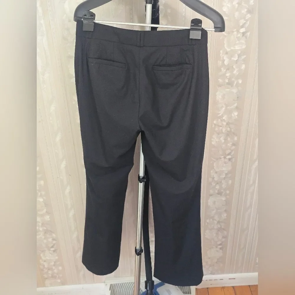 Banana Republic Jackson Curvy Fit Black Dress Pants Straight Leg EUC